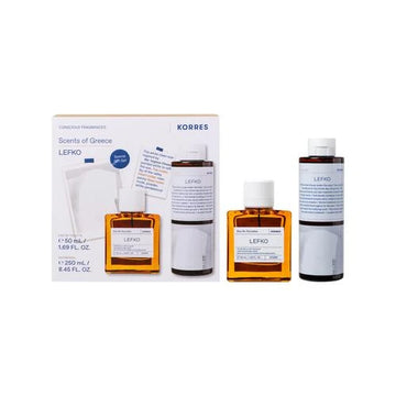Korres LEFKO Gift Set – Άρωμα & Αφροντούς 50ml + 250ml
